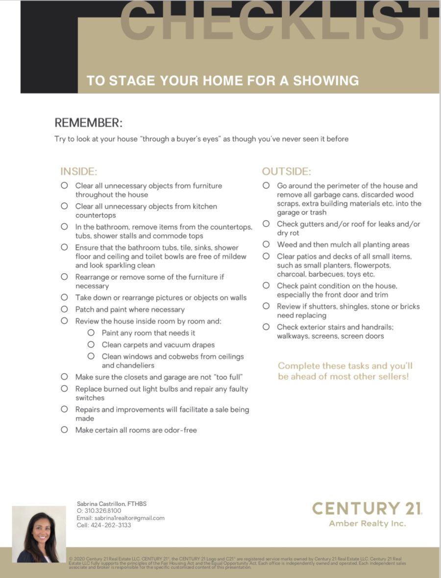 Staging Your Home for a Showing